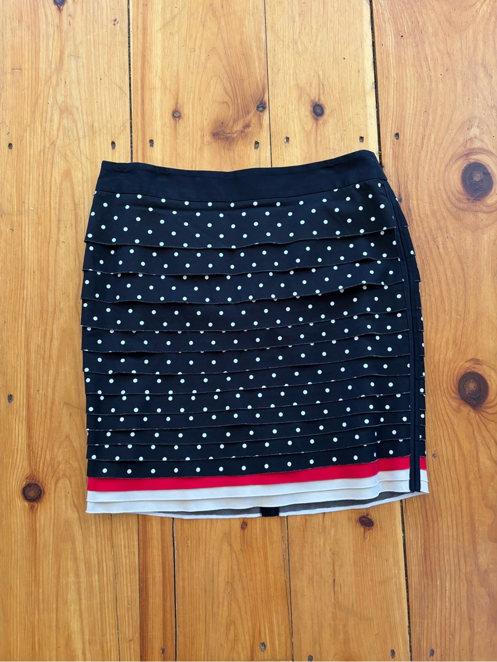 WHBM Polka Dot Tiered Skirt Size 14